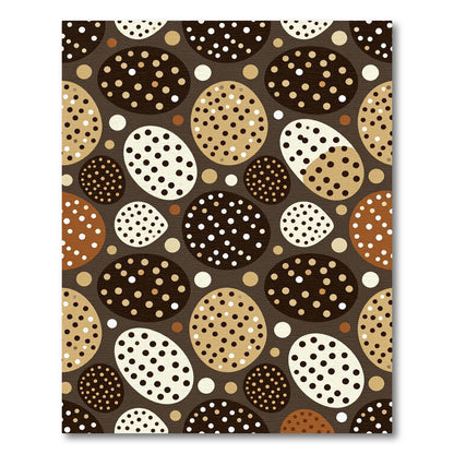 Polka Dot Oval Collage Rug