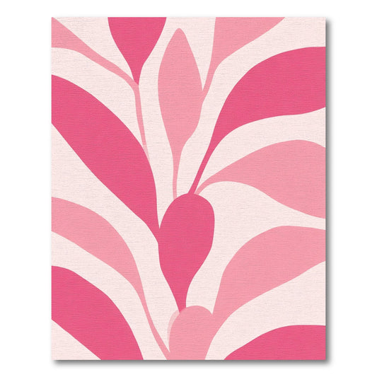 Pink Abstract Swirl Bloom Rug