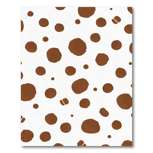 Brown Spots Scattered Abstract Rug