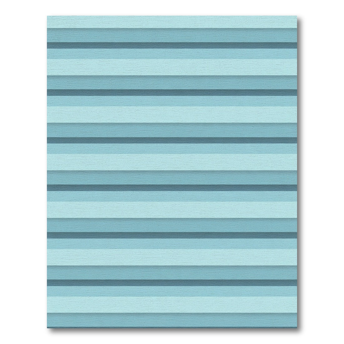 Cool Blue Ombre Striped Rug