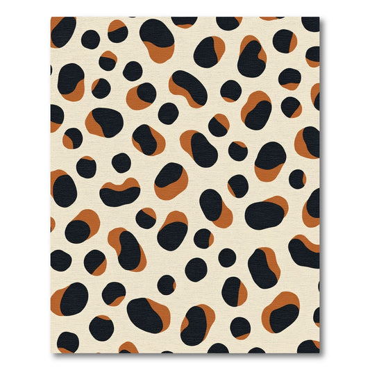 Tan And Black Spotty Bloom Rug