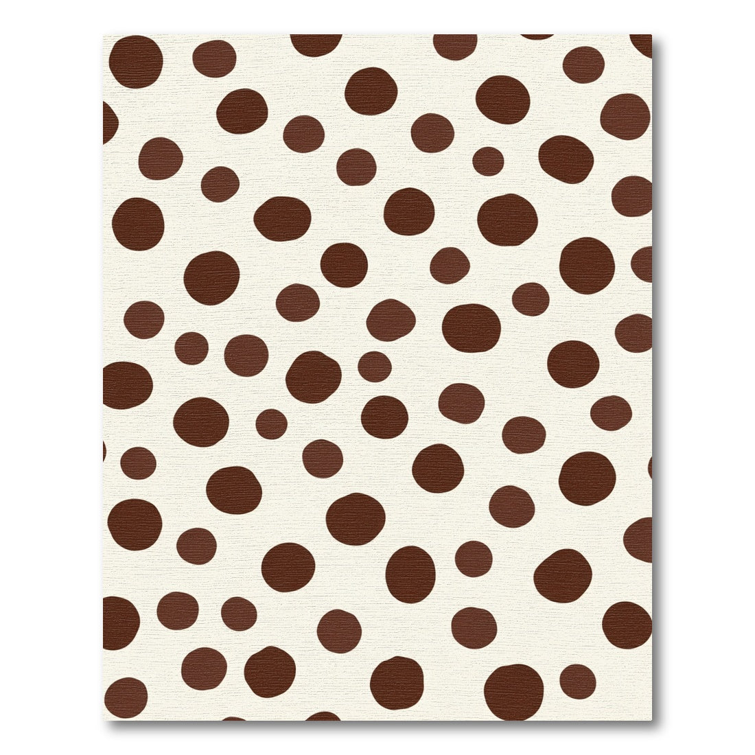 Brown Dalmatian Spots Circles Rug