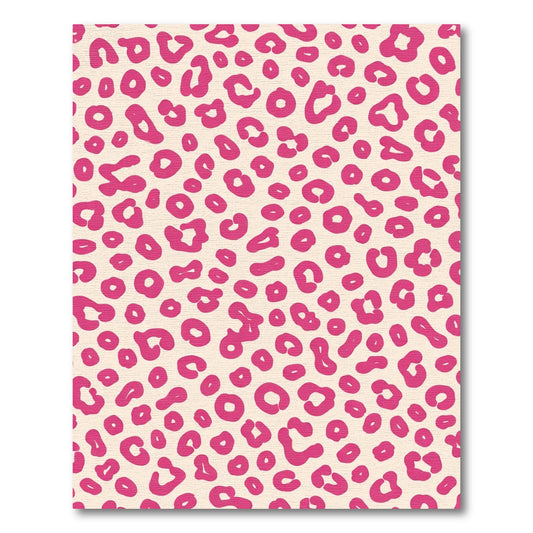 Bright Pink Leopard Spotty Rug