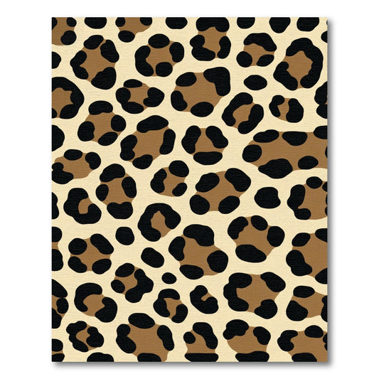 Brown Black Cheetah Spots Rug