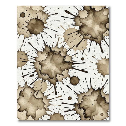 Organic Sepia Splatter Texture Rug