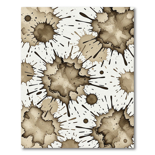 Organic Sepia Splatter Texture Rug
