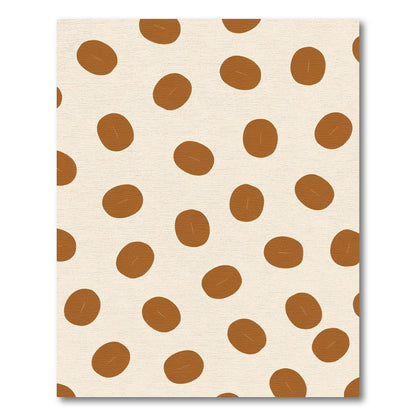 Brown Coffee Bean Spot Rug