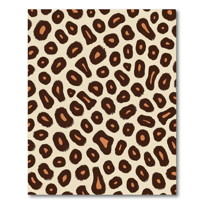 Bold Leopard Spots Cream Rug