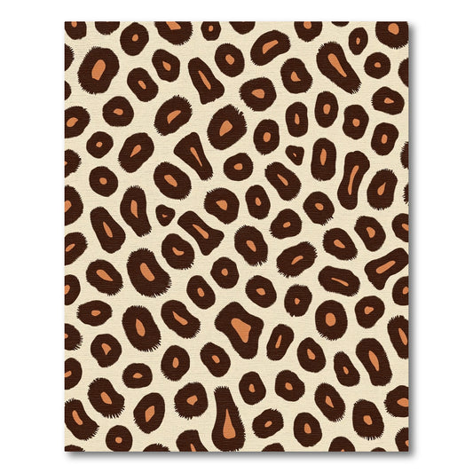 Bold Leopard Spots Cream Rug