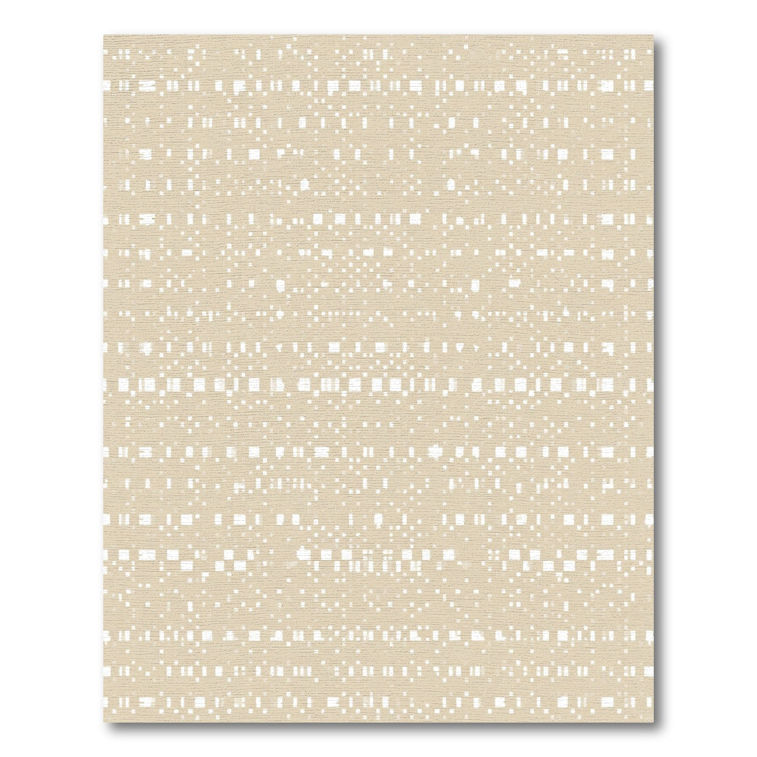 Tan Dot And Dash Stripe Rug