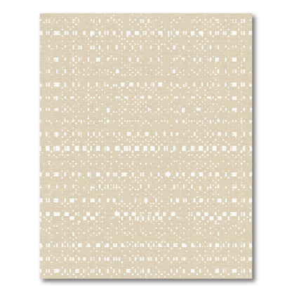 Tan Dot And Dash Stripe Rug