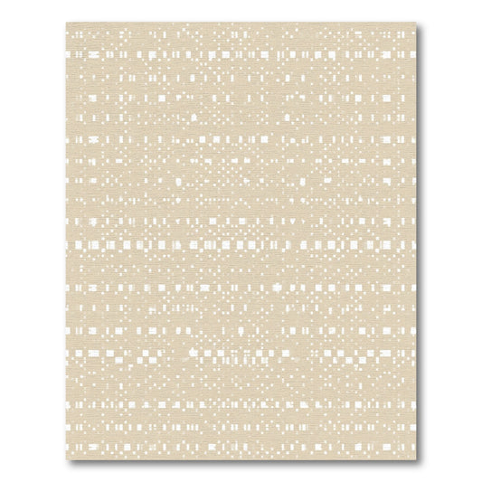 Tan Dot And Dash Stripe Rug
