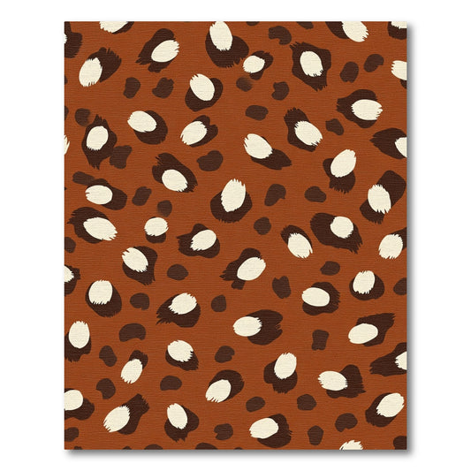Brown Cream Leopard Spots Rug