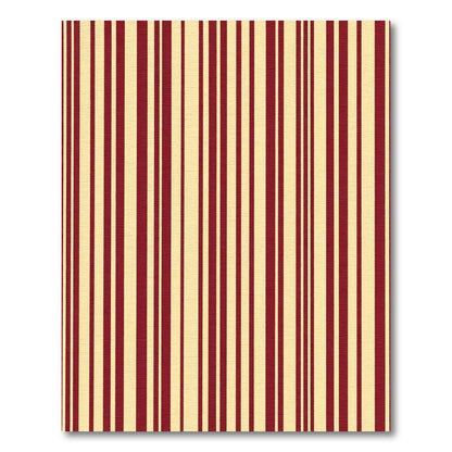 Crimson Yellow Vertical Stripes Rug