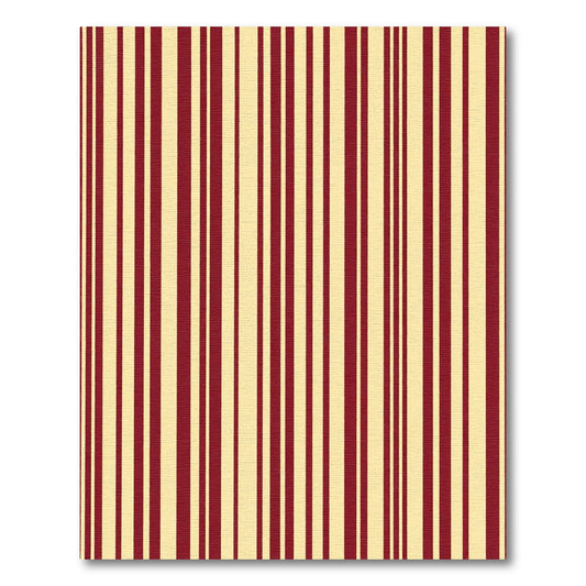Crimson Yellow Vertical Stripes Rug