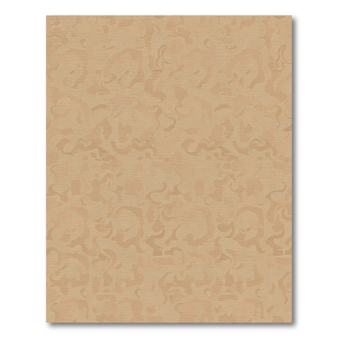 Earthy Beige Abstract Swirl Rug