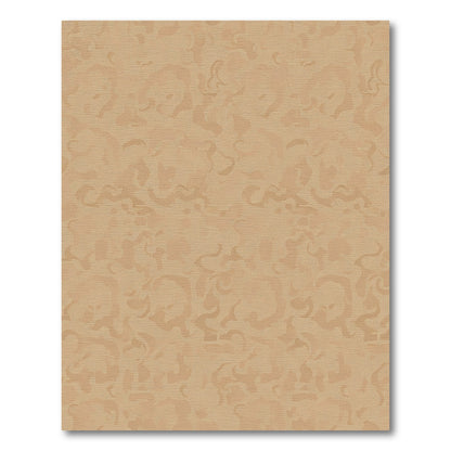 Earthy Beige Abstract Swirl Rug