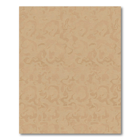 Earthy Beige Abstract Swirl Rug