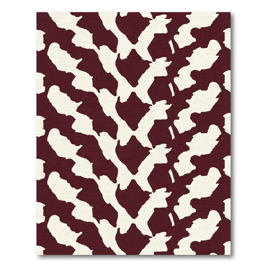Crimson Cream Organic Flow Rug