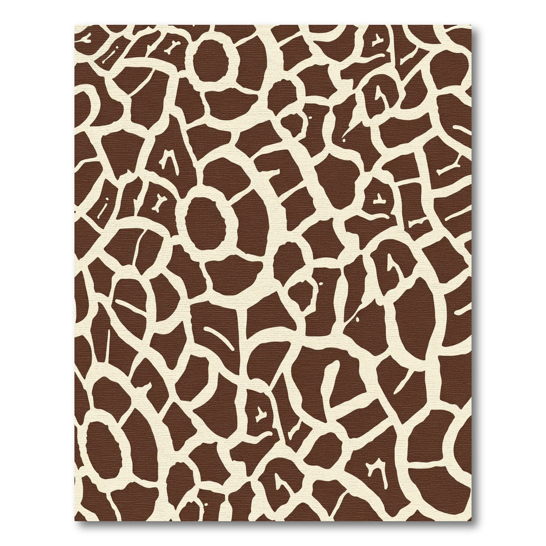 Brown Cream Irregular Patchwork Rug