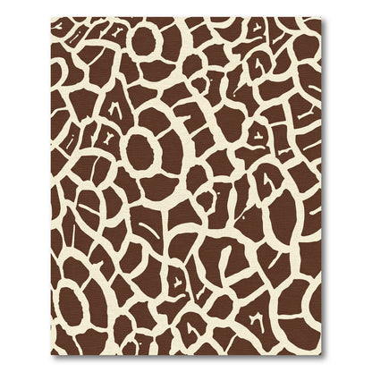 Brown Cream Irregular Patchwork Rug