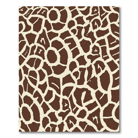 Brown Cream Irregular Patchwork Rug