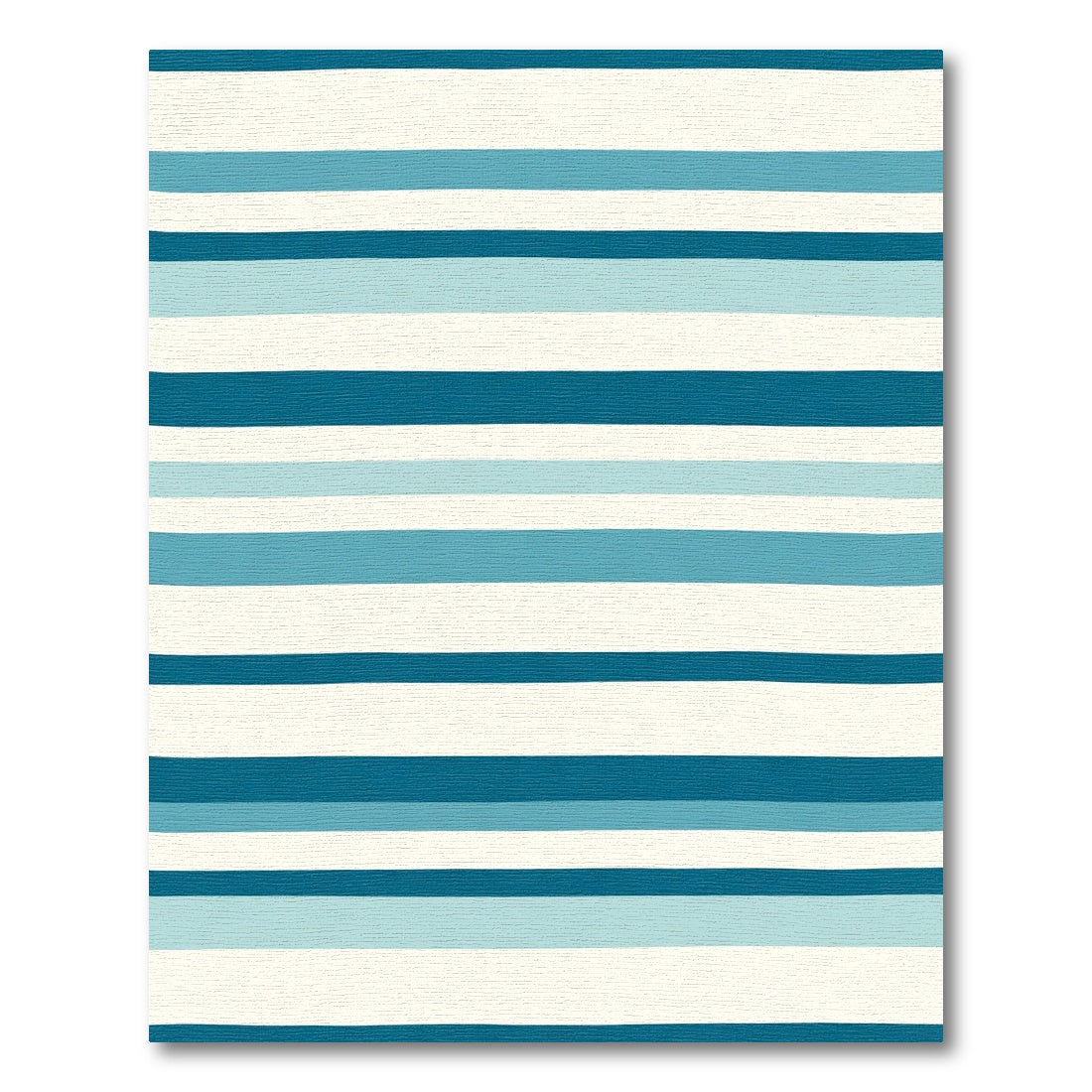 Coastal Blue Wide Striped Harmony Rug