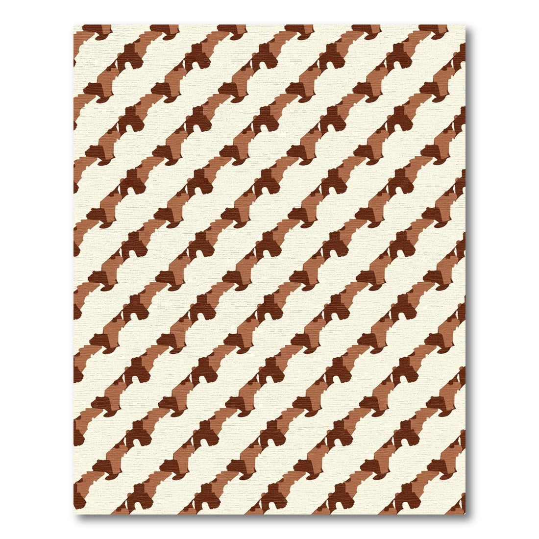 Earthy Tones Camouflage Stripe Rug