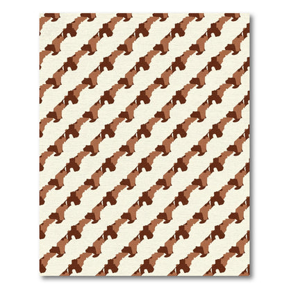 Earthy Tones Camouflage Stripe Rug