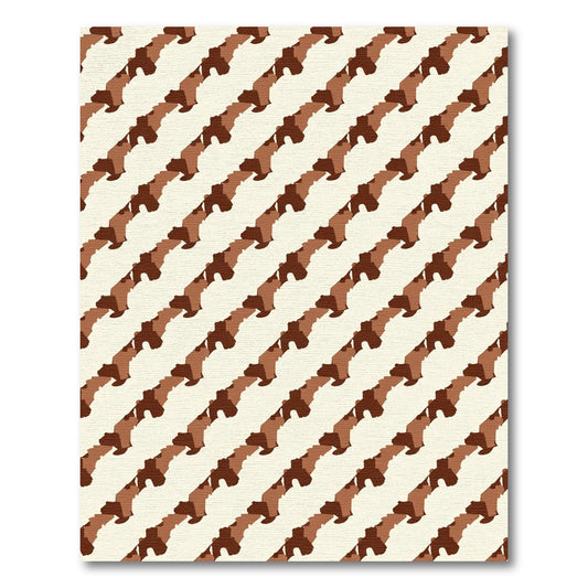 Earthy Tones Camouflage Stripe Rug