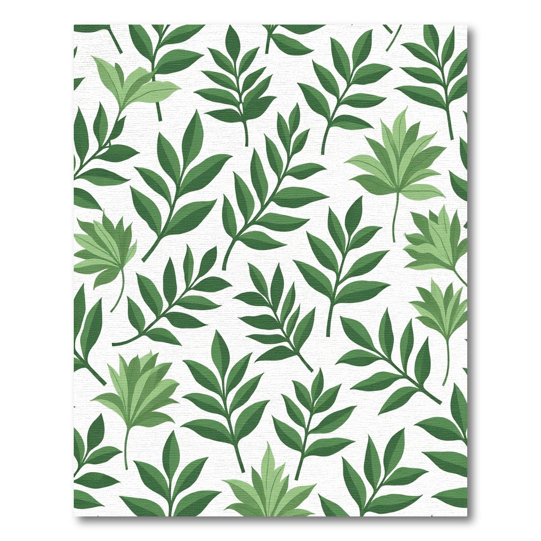 Emerald Green Leafy Canopy Rug