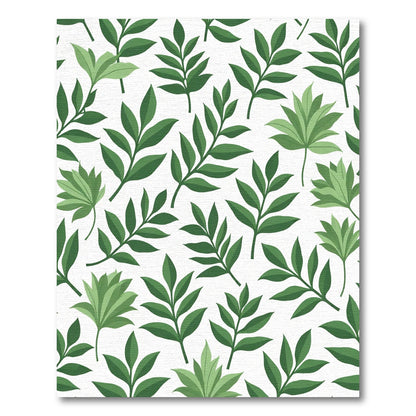 Emerald Green Leafy Canopy Rug