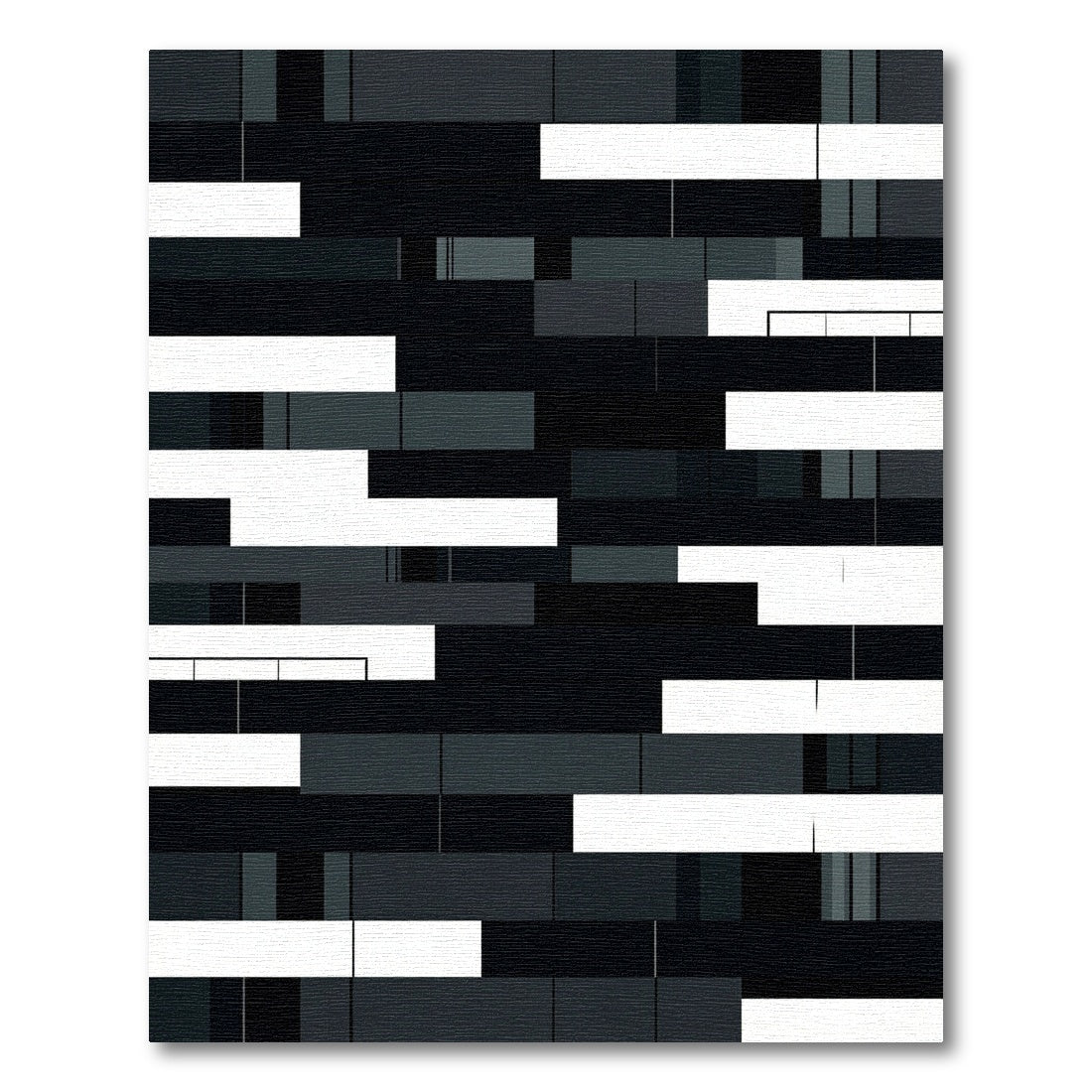 Monochromatic Geometric Block Stripe Rug
