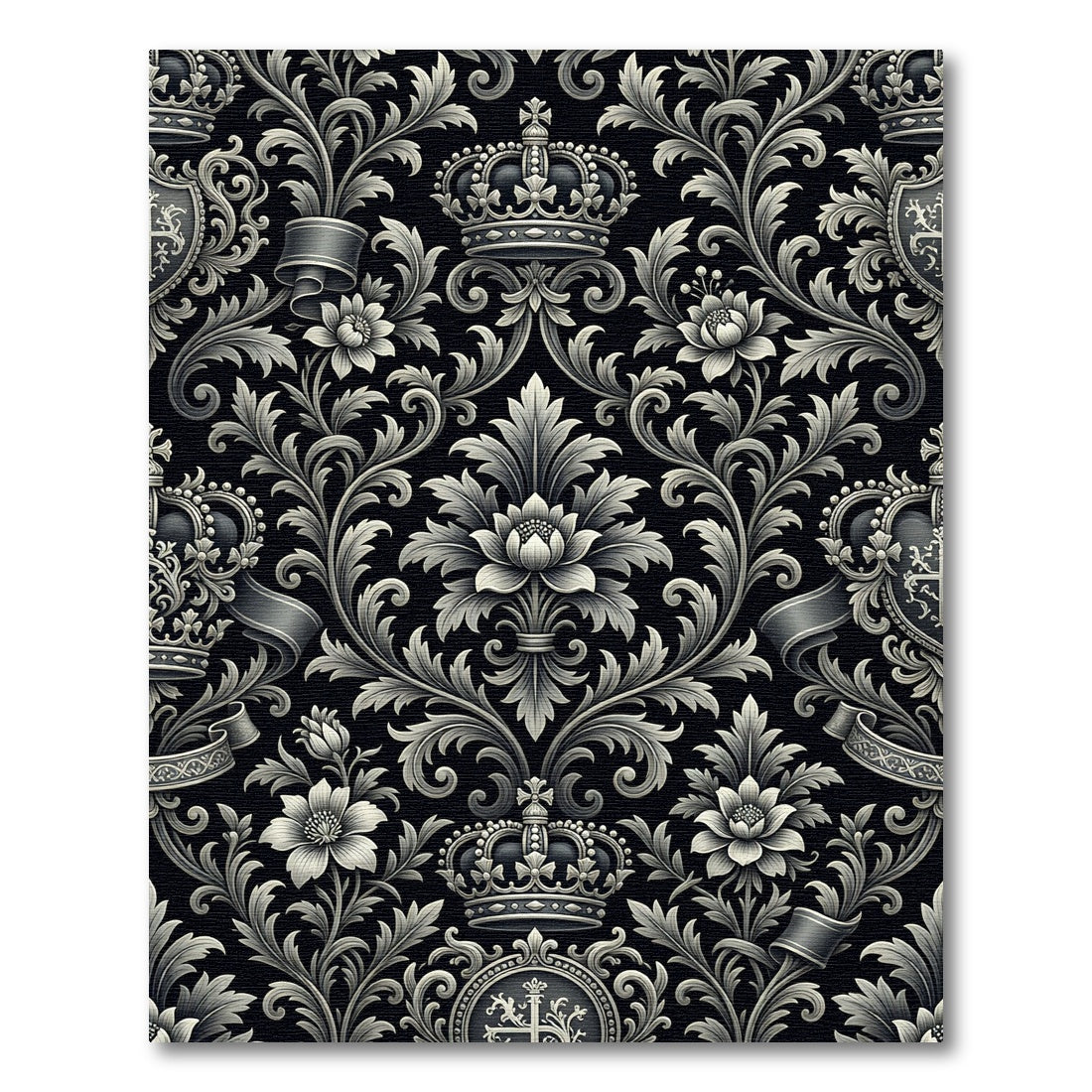 Regal Black Silver Regal Accents Rug