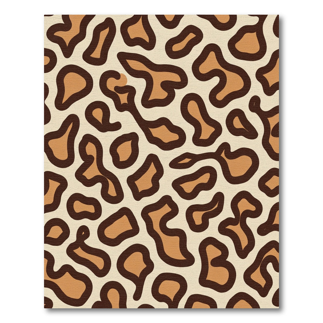 Brown Tan Animal Print Rug