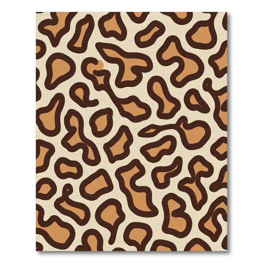 Brown Tan Animal Print Rug