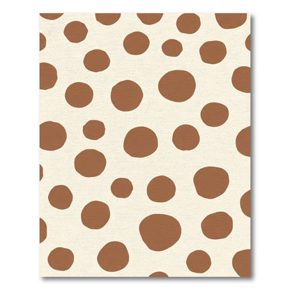 Brown Circles Scattered Backdrop Rug