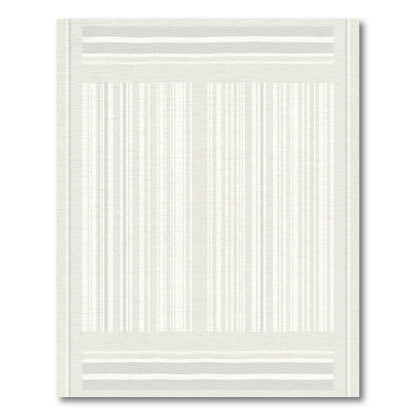 Soft Neutral Stripe Rectangular Rug
