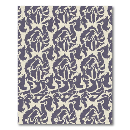 Amethyst Abstract Floral Bloom Arrangement Rug