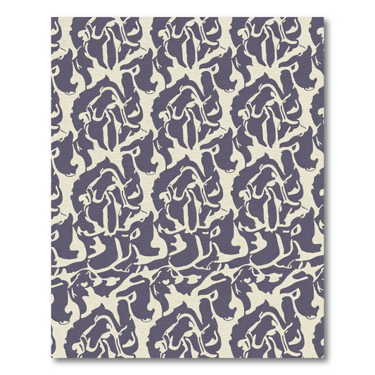 Amethyst Abstract Floral Bloom Arrangement Rug