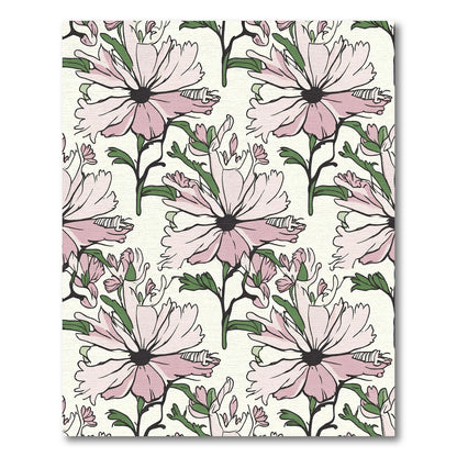 Blush Pink Floral Garden Sprig Rug
