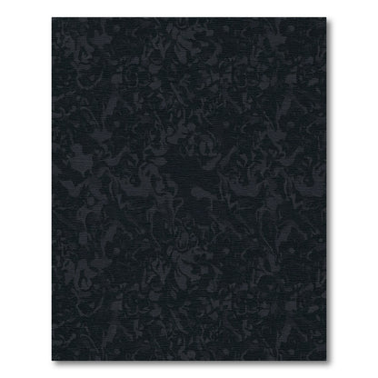 Dark Gray Organic Swirl Rug