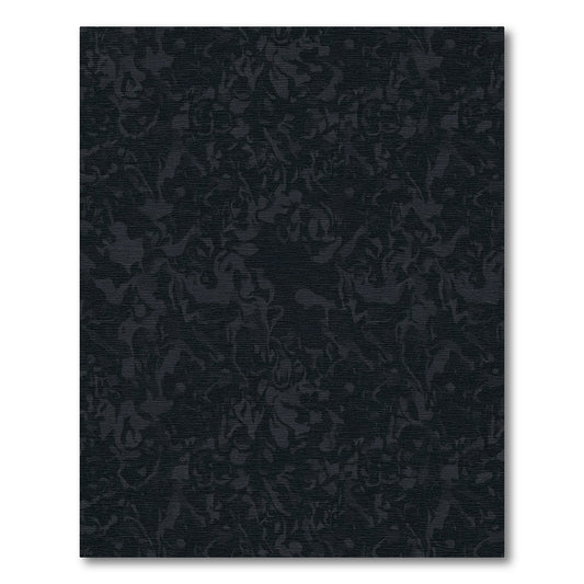 Dark Gray Organic Swirl Rug
