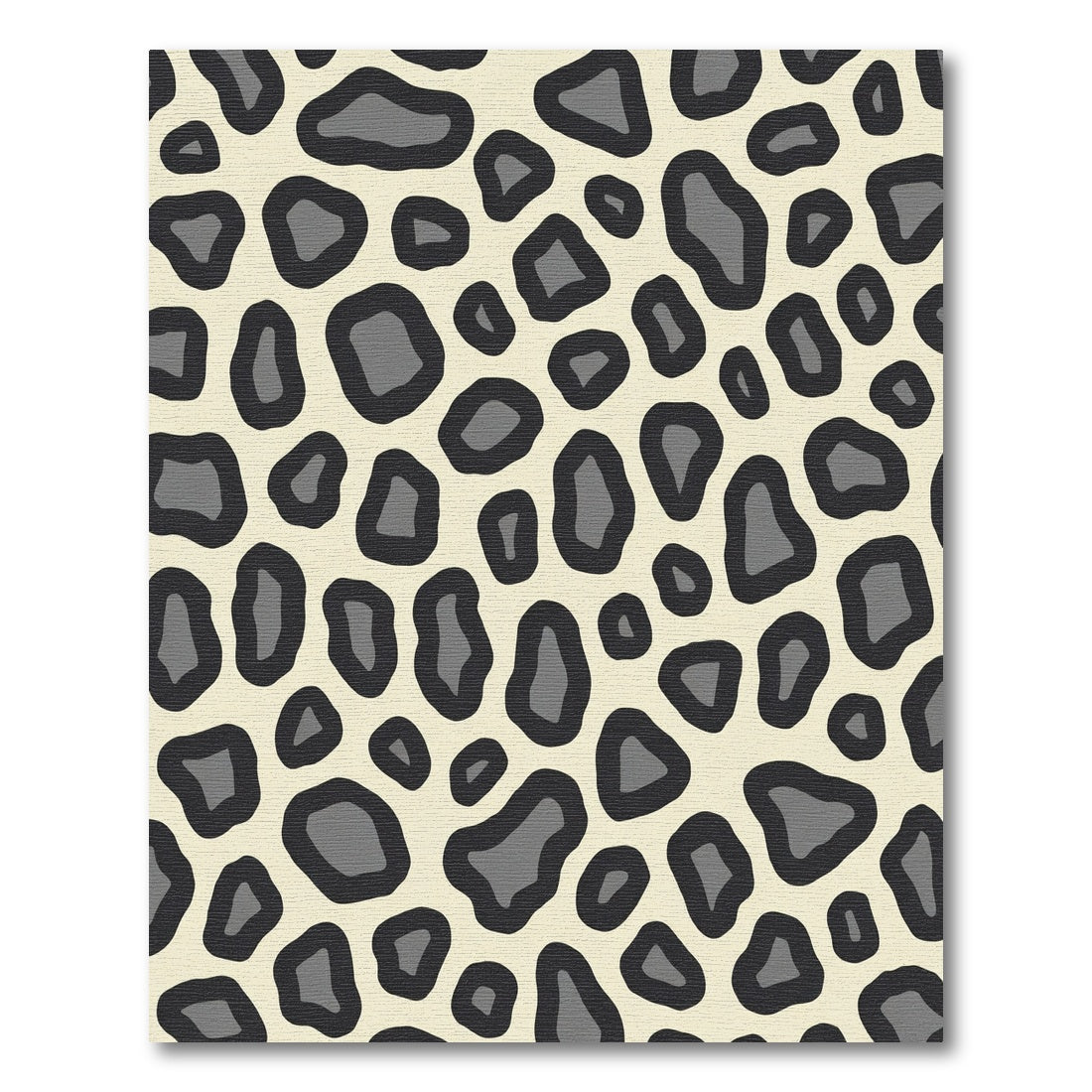 Bold Ivory Black Animal Spots Rug