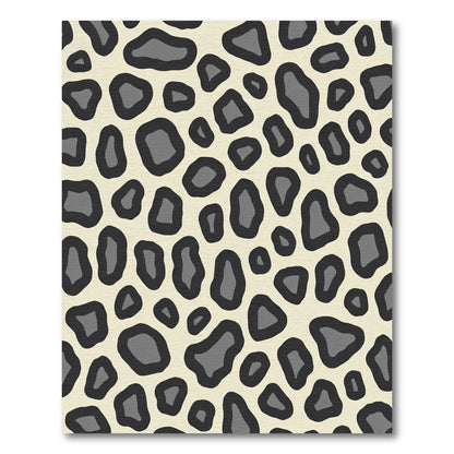 Bold Ivory Black Animal Spots Rug