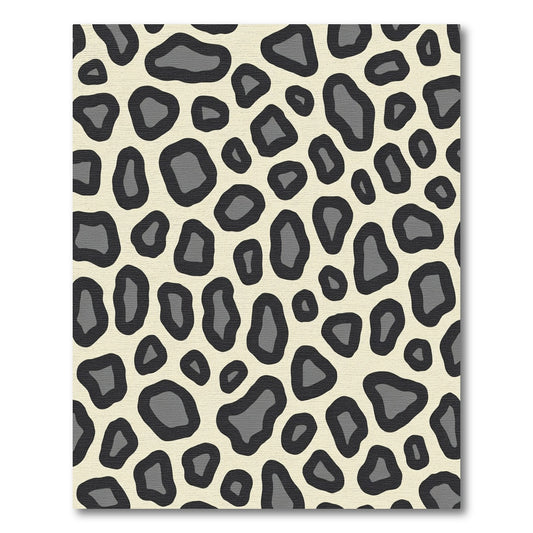 Bold Ivory Black Animal Spots Rug