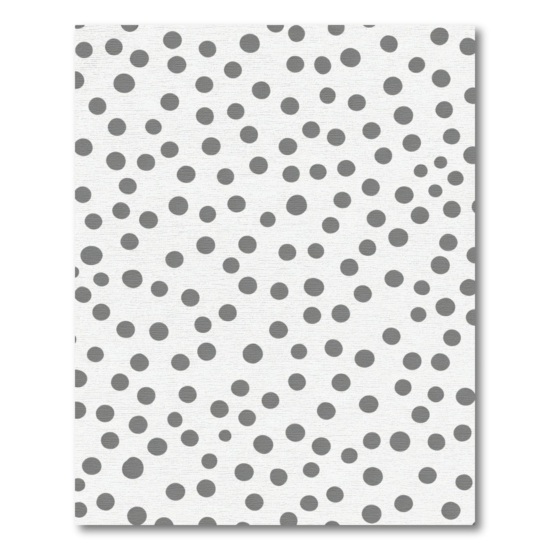 Modern Gray Polka Dots Rug