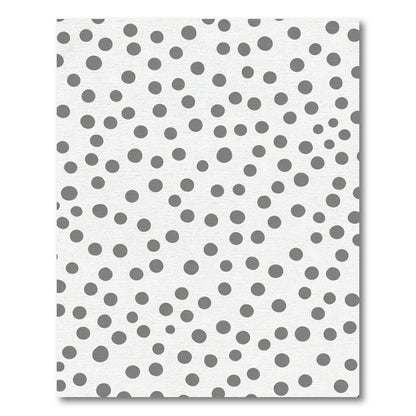 Modern Gray Polka Dots Rug