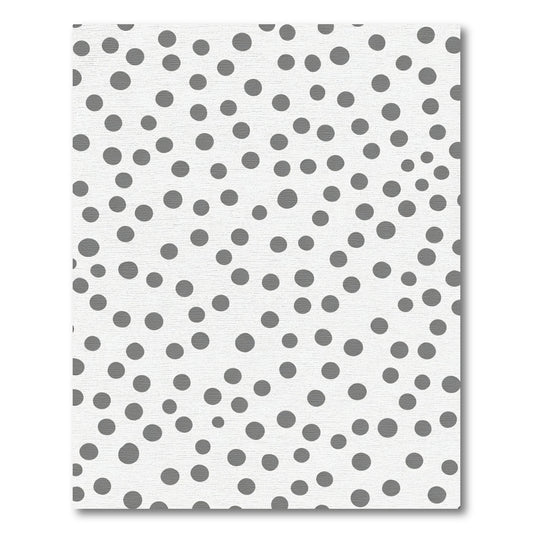 Modern Gray Polka Dots Rug