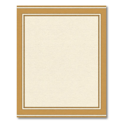 Warm Golden Bordered Cream Rectangular Rug